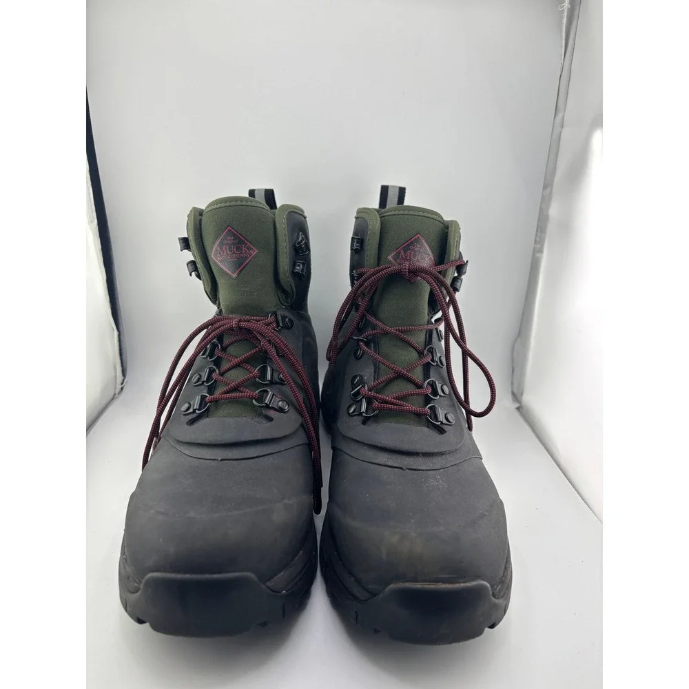 Muck Boot Company Apex Mid Waterproof Hiking Boots Mens 8 Black Olive 050021 HDI